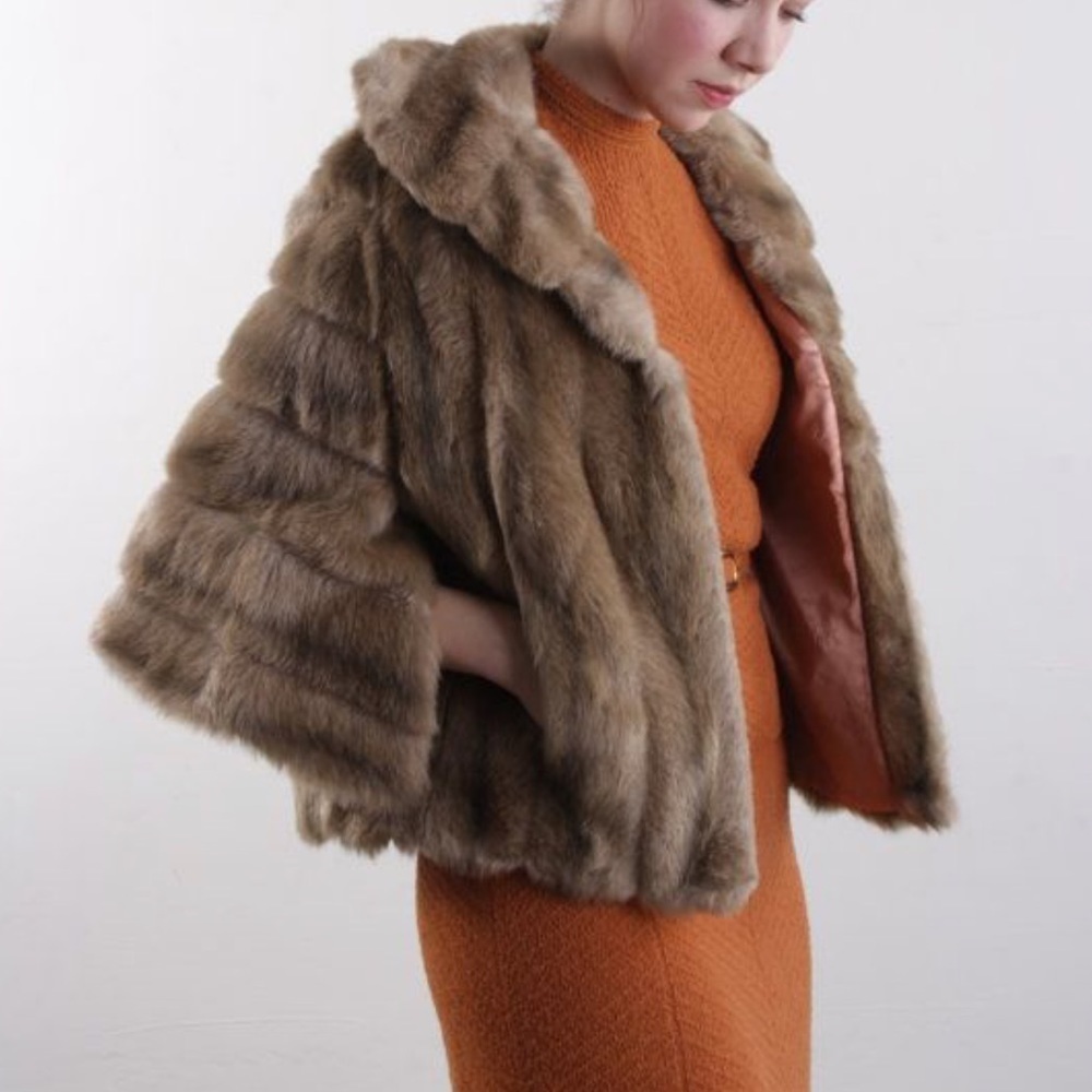 Regina Glenara By Glenoit Vintage Fur Shaw
